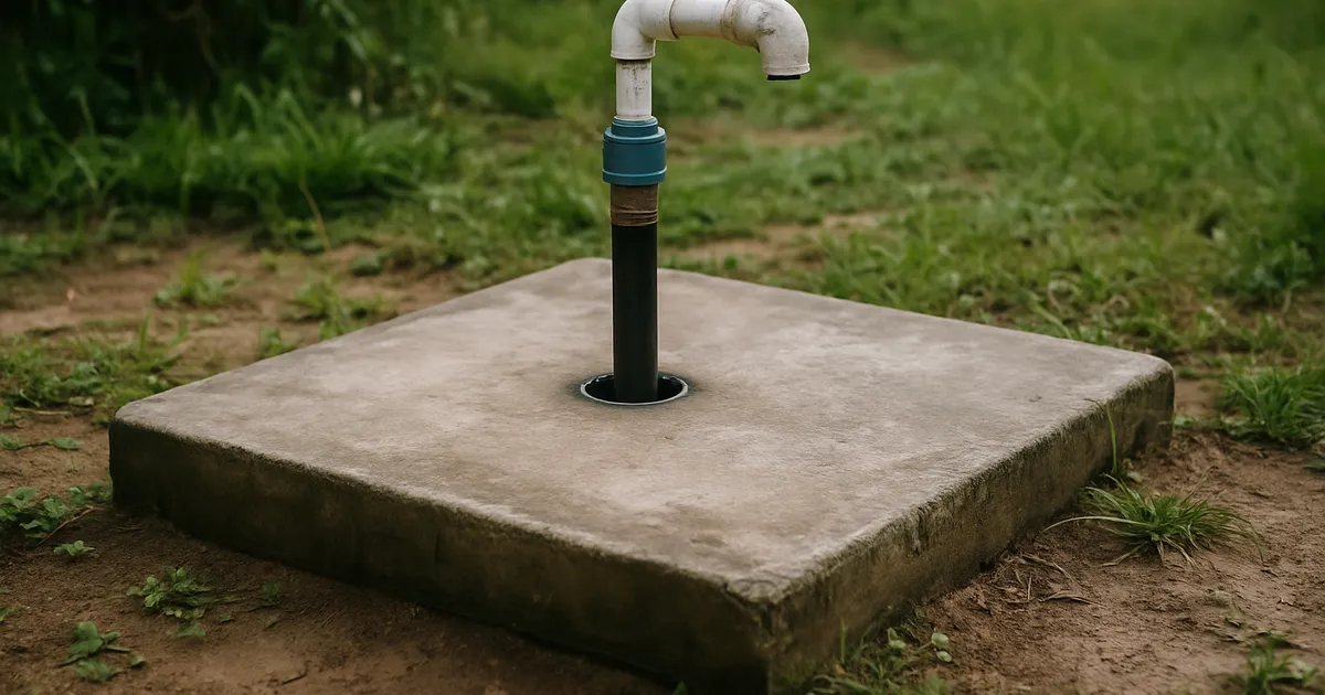 O que é laje de proteção sanitária em poços artesianos? Entenda sua importância